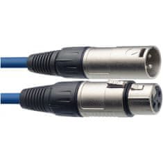 Stagg SMC10 CBL, mikrofonní kabel XLR/XLR, 10m, modrý