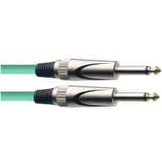 Stagg SGC3DL CGR, kabel JACK/JACK, 3 m, zelený