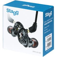Stagg SPM-235 BK, in-ear sluchátka, černá