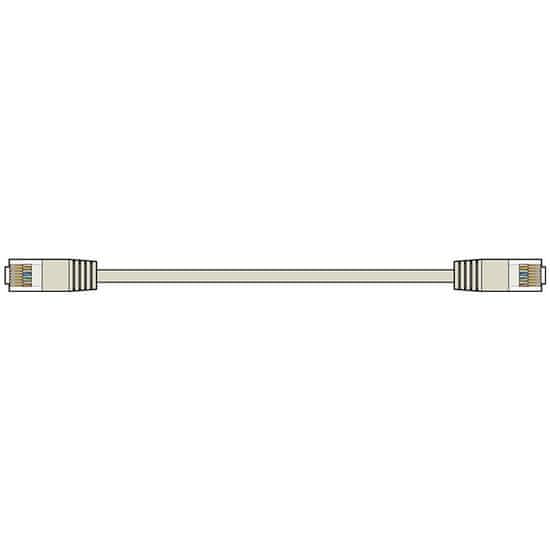 AV:link kabel U/UTP 1x RJ45 samec - 1x RJ45 samec, šedý, 5m
