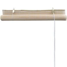 Vidaxl Přirozeněně zbarvená bambusová roleta 120 x 220 cm