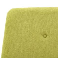 Greatstore Rám postele zelený textil 180 x 200 cm