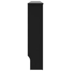 shumee Kryt na radiátor černý 172 x 19 x 81 cm MDF