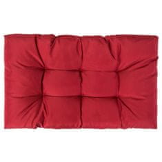Greatstore Podušky na paletový nábytek 2 ks červené polyester