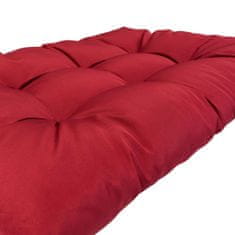 Greatstore Podušky na paletový nábytek 2 ks červené polyester