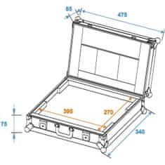Omnitronic Roadinger Laptop Case LC-17, kufr pro 17" notebook
