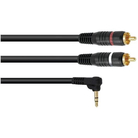 Omnitronic Kabel SKCW-15 Jack 3,5 stereo rohový - 2x RCA, 1,5 m