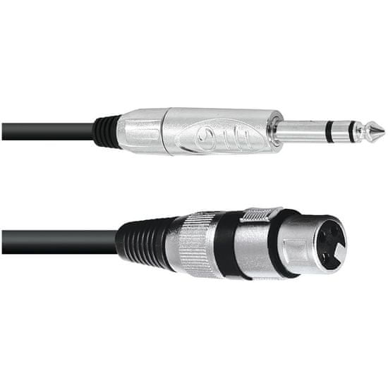 Omnitronic Kabel AXK-20 XLR samice - Jack 6,3 stereo, 2 m