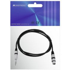 Omnitronic Kabel AXK-20 XLR samice - Jack 6,3 stereo, 2 m