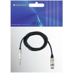 Omnitronic Kabel AXK-09 XLR samice - Jack 6,3 stereo, 0,9 m