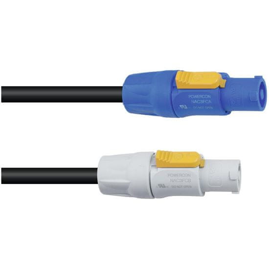 Powercon PSSO napájecí kabel 3x1.5 mm, 15 m