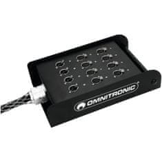 Omnitronic multicore kabel se stageboxem 8IN/4OUT XLR, 30 m