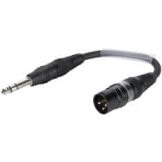Sommer Cable adaptér 3-pin XLR(M)/Jack 6,3mm stereo 0.15m, černý