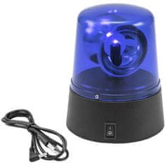 Eurolite LED mini policejní maják, modrý