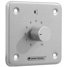 Omnitronic PA ovladač hlasitosti 10W mono, stříbrný