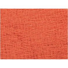 Europalms Dekorační tkanina, hrubá, oranžová, 76x500cm