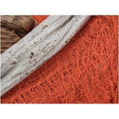 Europalms Dekorační tkanina, hrubá, oranžová, 76x500cm