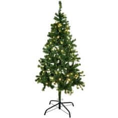 Europalms Umělý vánoční stromek s LED bílými žárovkami, 210 cm