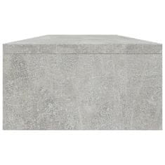 Vidaxl Stojan na monitor betonově šedý 100 x 24 x 13 cm dřevotříska