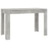 Jídelní stůl betonově šedý 120 x 60 x 76 cm dřevotříska