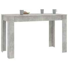 Greatstore Jídelní stůl betonově šedý 120 x 60 x 76 cm dřevotříska