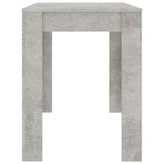 Vidaxl Jídelní stůl betonově šedý 120 x 60 x 76 cm dřevotříska