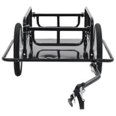 shumee Přívěsný vozík za kolo 130 x 73 x 48,5 cm ocel černý