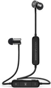 bezdrátová Bluetooth moderní sluchátka energy sistem urban 2 kabel kolem krku mladistvý design 9h výdrž na nabití nabíjení přes microUSB kabel po dobu 2 h vyladěný zvuk 10mm měniče špunty do uší zabudovaná 100mah baterie handsfree mikrofon