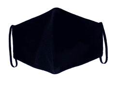 Rouška DÁMSKÁ, 2 ks, černá, 2 vrstvá, kapsička na filtr, velikost dámská ( S )