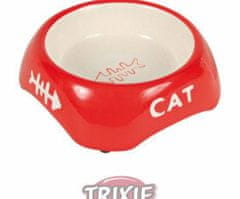 Trixie Keramická miska 200ml/13cm - cat + rybí kostra, keramické