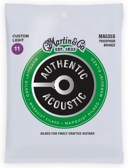 Martin Authentic Marquis 92/8 Phosphor Bronze Custom Light Kovové struny pro akustickou kytaru