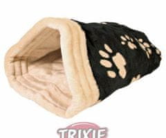 Trixie Plyšový pytlík jasira 45x25x27cm - černo/béžový,