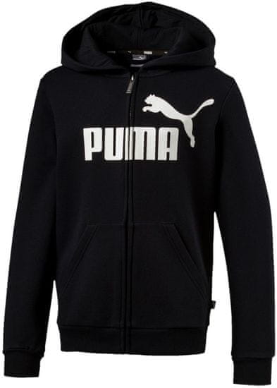 Puma chlapecká mikina ESS Logo Hooded Jacket FL B