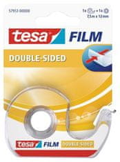 Tesa Lepicí páska "Tesafilm 57912", oboustranná, s odvíječem, 12 mm x 7,5 m
