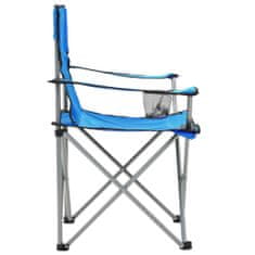 shumee Kempingový stůl a židle sada 3 kusů modré