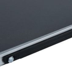Vidaxl Skládací kempingový stůl šedý hliník 60 x 40 cm
