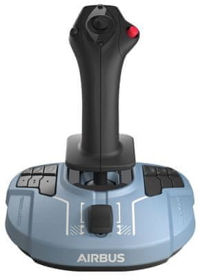 Flightstick Thrustmaster Joystick TCA Sidestick Airbus edice (2960844), simulace letu, kontrola akcelerace, regulace plynu, digitální tlačítka na střelbu, spouště, vibrace