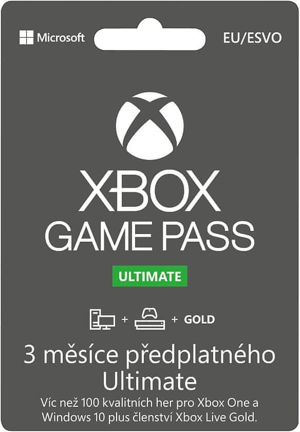 Levně Microsoft Xbox Game Pass Ultimate 3 měsíce
