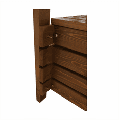 BPS-koupelny Zahradní lavička, hnědá, 123,5 cm, DILKA