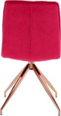 Danish Style Jídelní židle Zara (SET 2 ks), červená