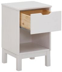 Danish Style Noční stolek Peige, 59 cm, bílá