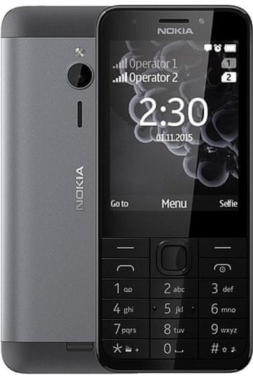 Nokia 230 Dual SIM, černá