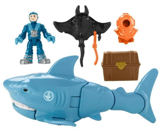 Fisher-Price Imaginext Žralok s doplňky Rejnok