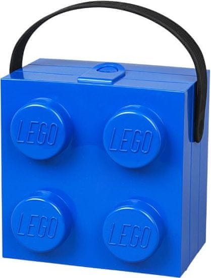 LEGO Box s rukojetí modrý