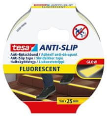 Tesa Protiskluzová páska "Anti-Slip 55580", fluorescenční, 25 mm x 5m