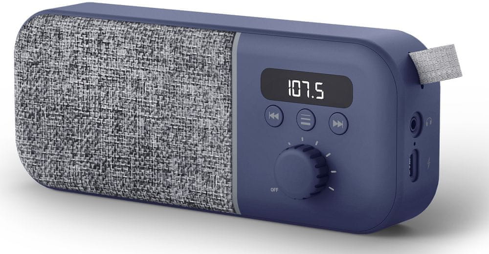 Levně Energy Sistem Fabric Box Radio, modrá