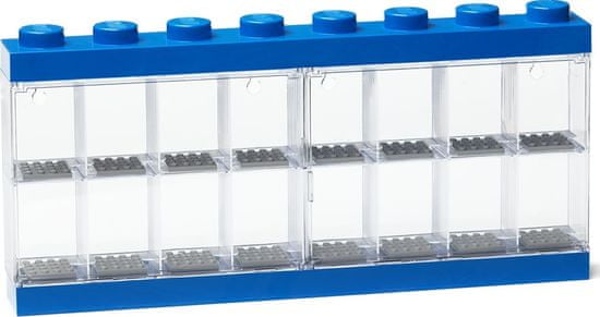 LEGO Sběratelská skříňka na 16 minifigurek - modrá