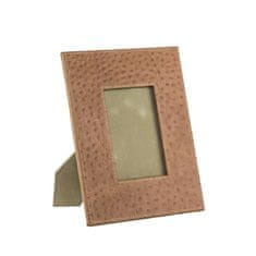 Balmuir Kožený rámeček na fotografie v designu pštrosí kůže LANCASTER S, beige
