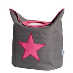 Love It Store It Box na prádlo - šedý, růžová hvězda