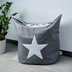 Love It Store It Box na prádlo - šedý, bíla hvězda